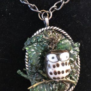 Adorable 3-D Owl Necklace